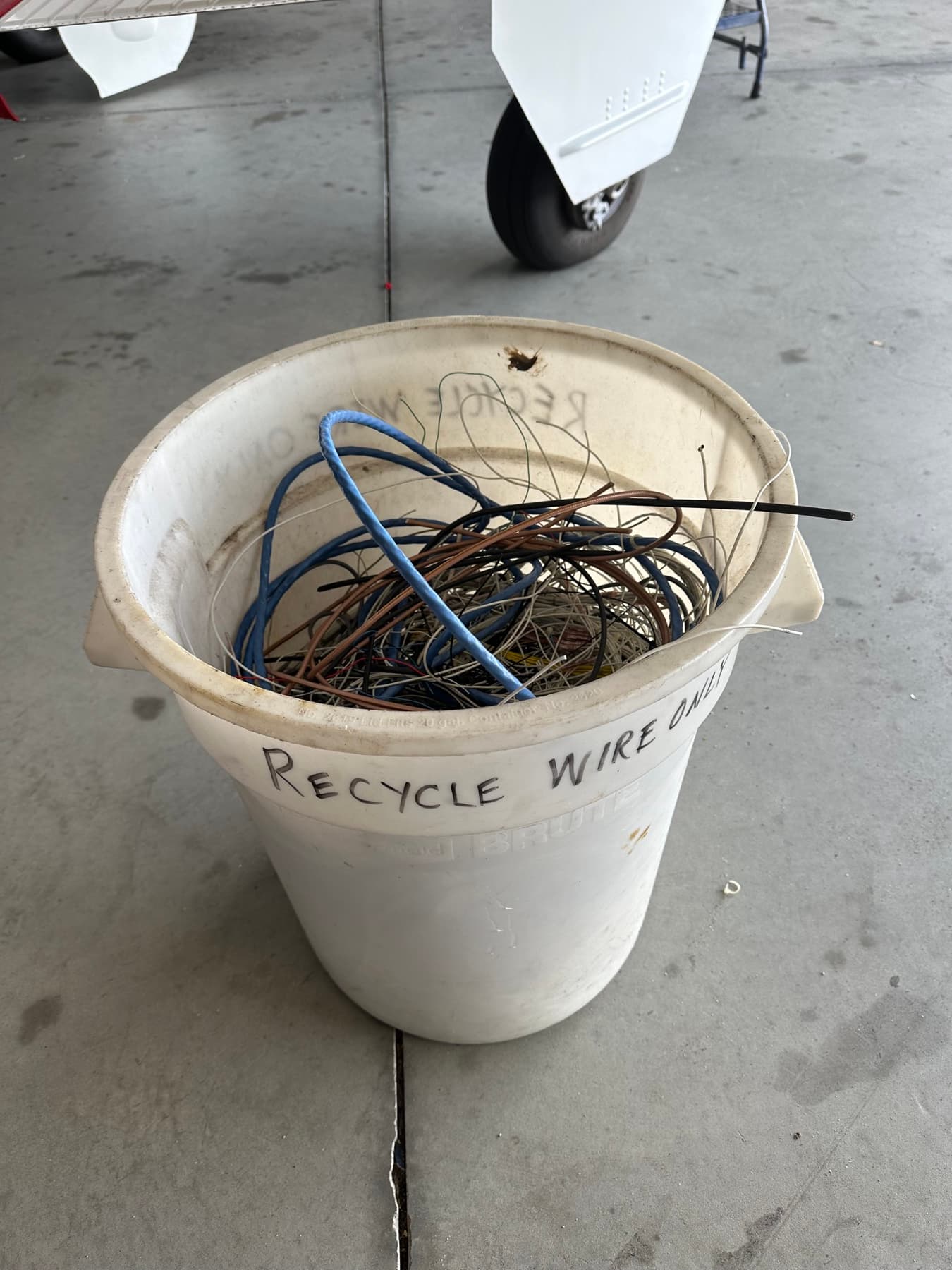Old wiring removed