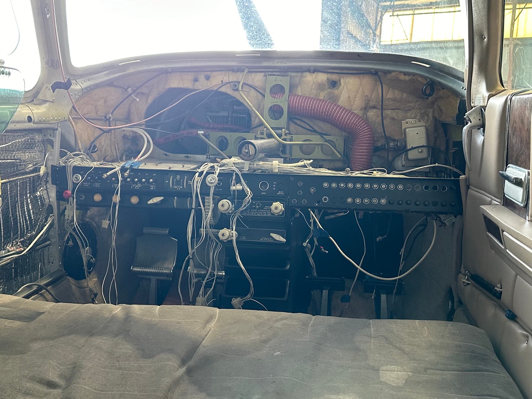 Panel during teardown