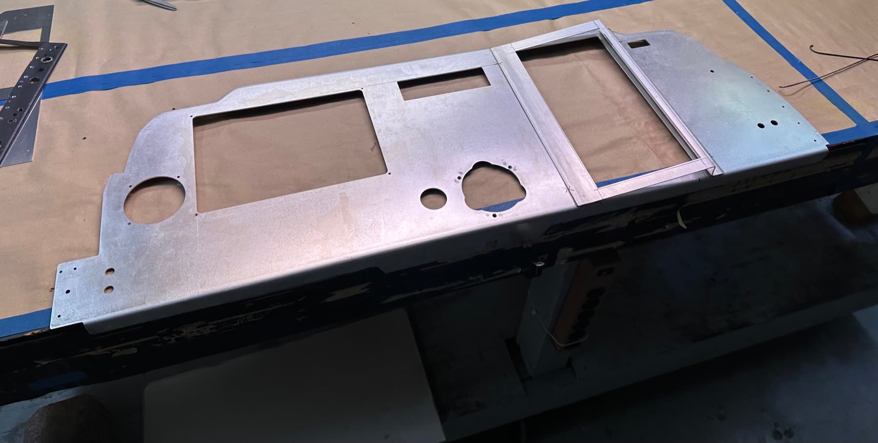 New powder-coated panel