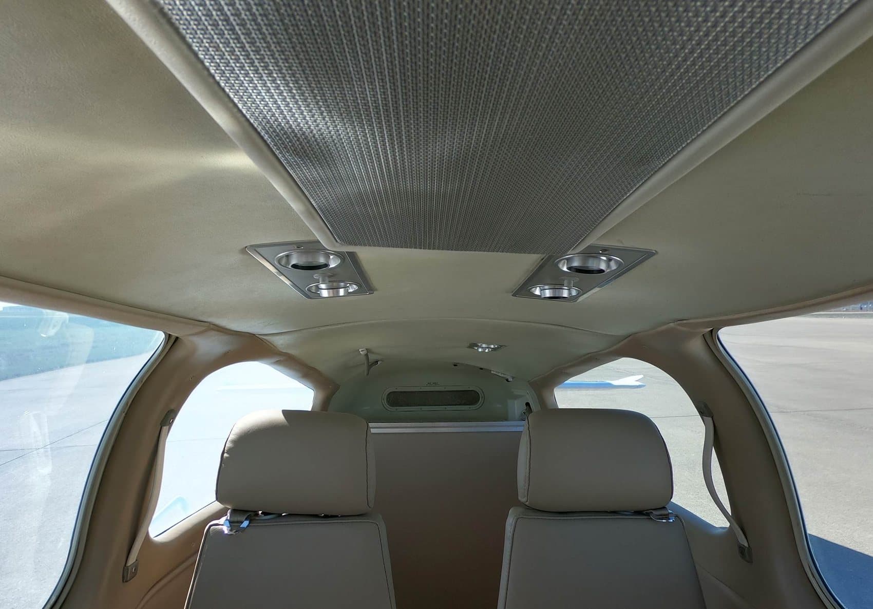 Cabin overhead and rear seats